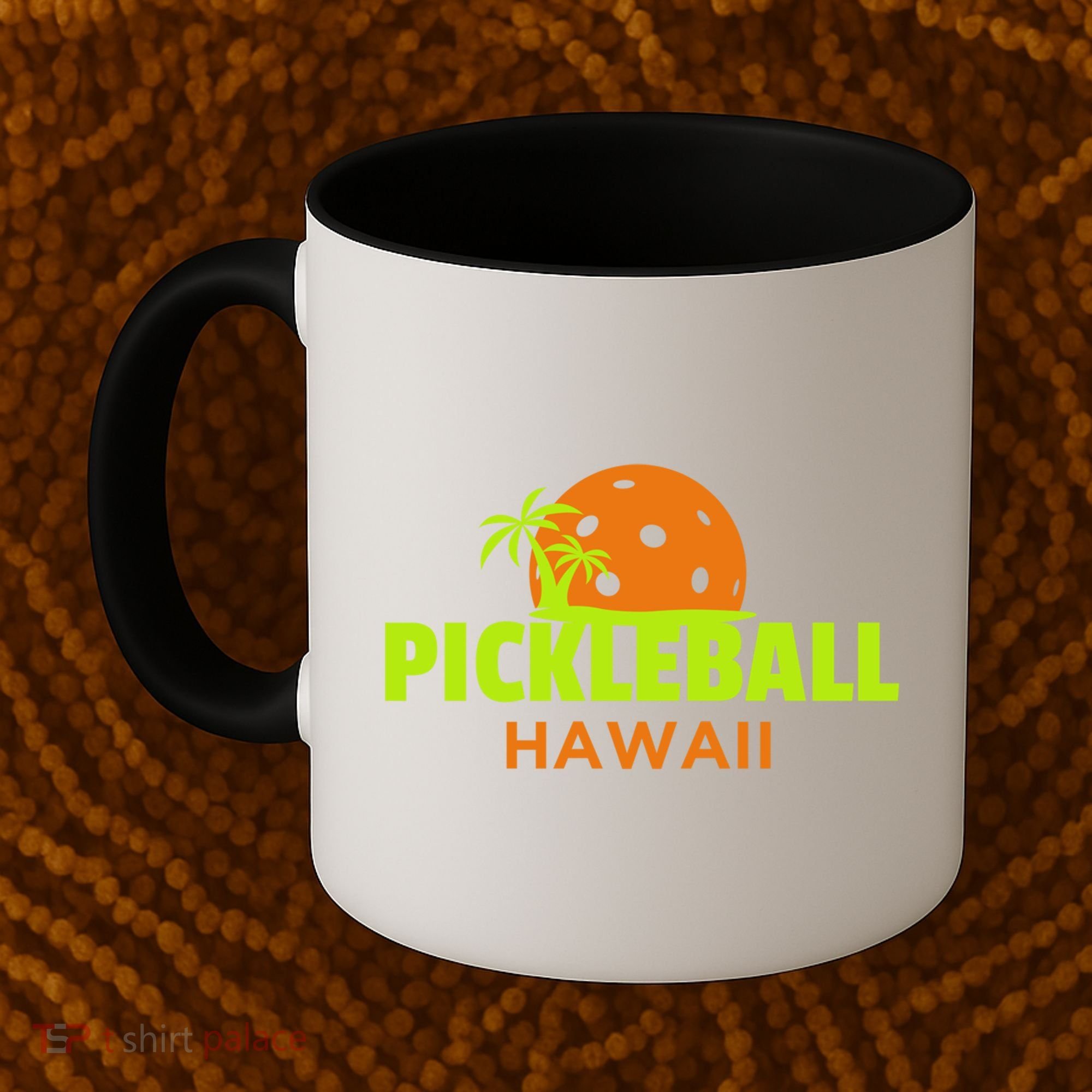 Pickleball Hawaii Palm Tree Gift Coffee Mug