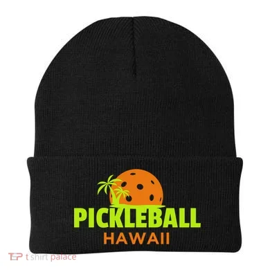 Pickleball Hawaii Palm Tree Gift Beanie