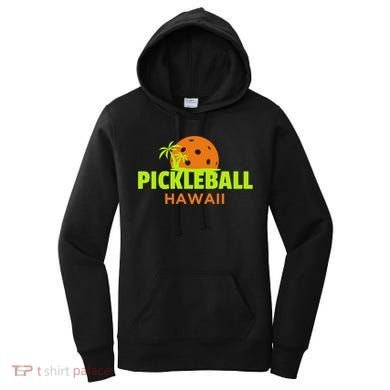 Pickleball Hawaii Palm Tree Gift Women's Hoodie