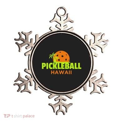 Pickleball Hawaii Palm Tree Gift Ornament