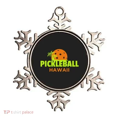 Pickleball Hawaii Palm Tree Gift Ornament