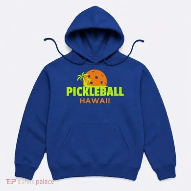 Pickleball Hawaii Palm Tree Gift Hoodie