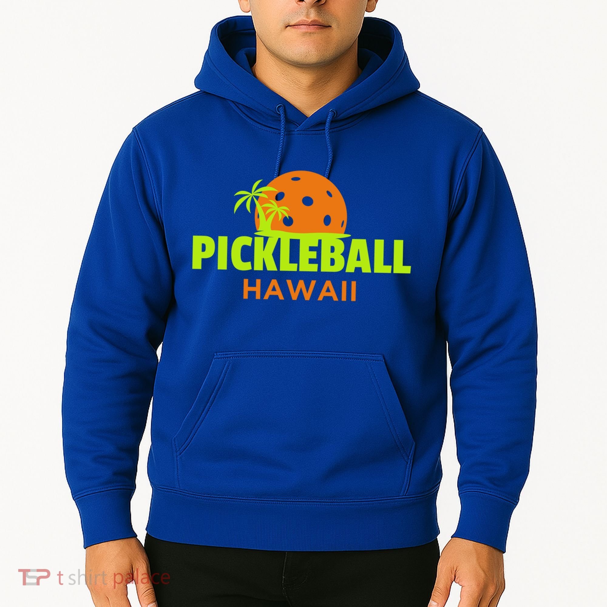 Pickleball Hawaii Palm Tree Gift Hoodie