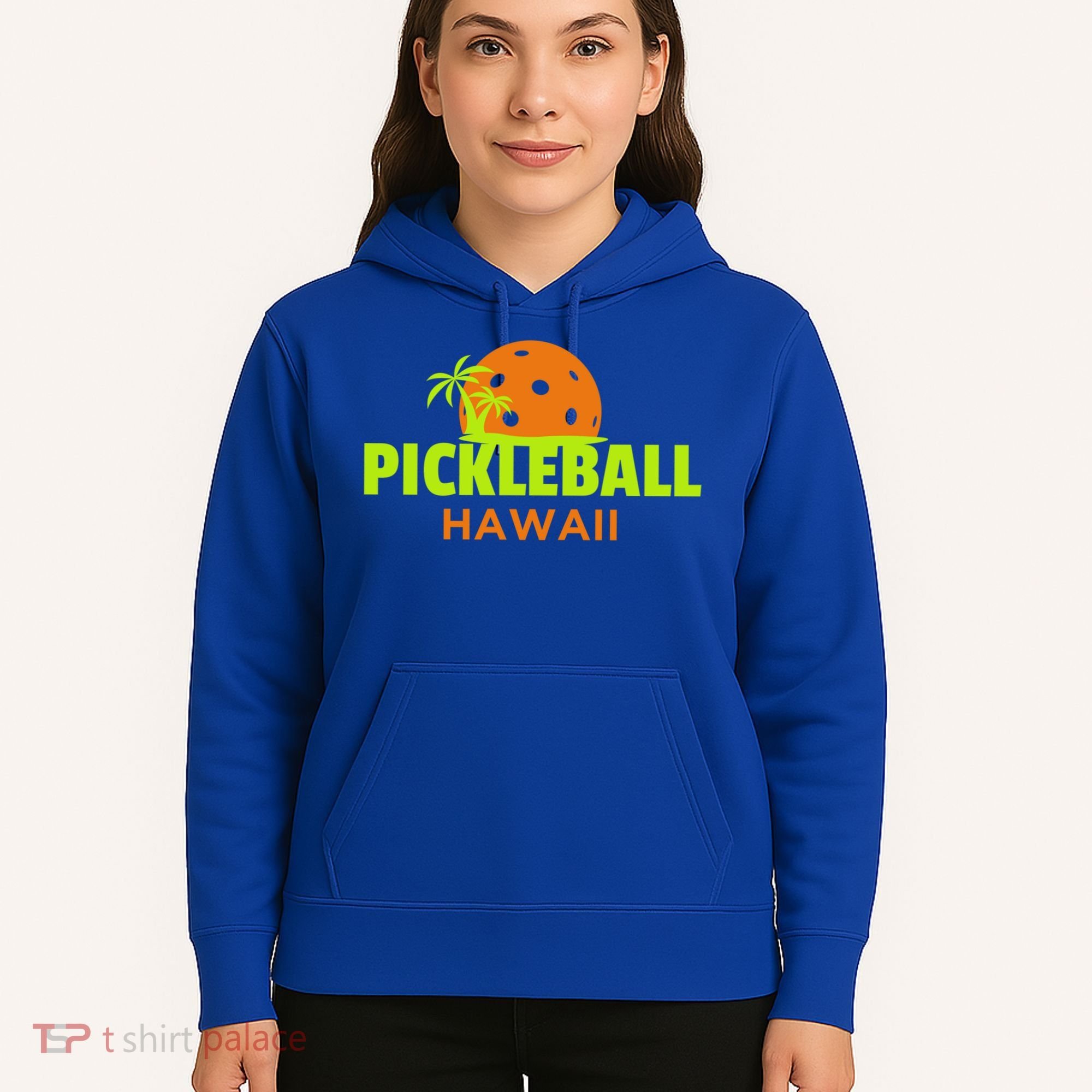 Pickleball Hawaii Palm Tree Gift Hoodie