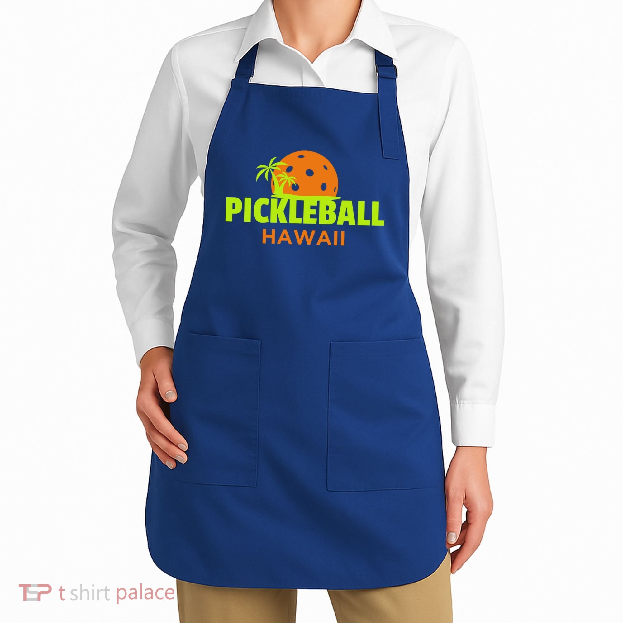 Pickleball Hawaii Palm Tree Gift Apron