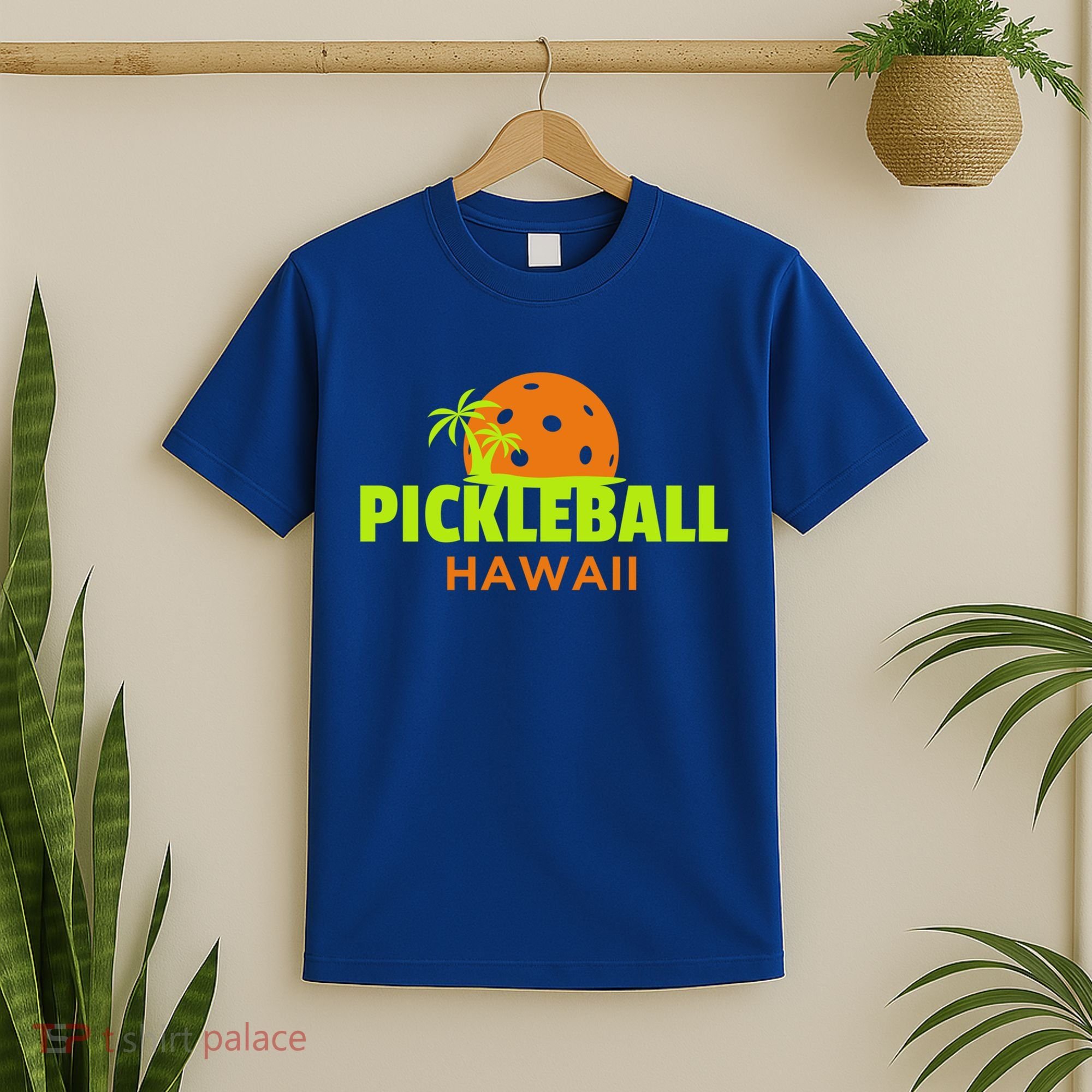 Pickleball Hawaii Palm Tree Gift T-Shirt