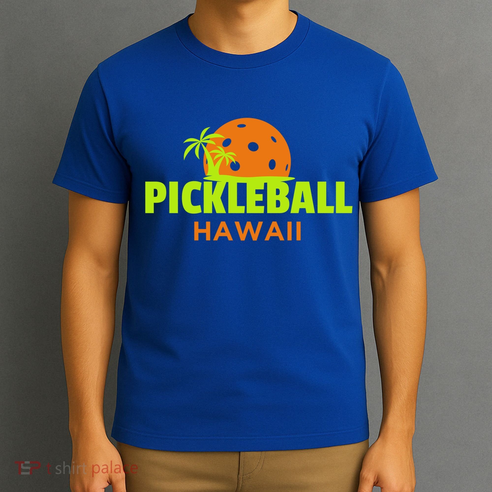Pickleball Hawaii Palm Tree Gift T-Shirt