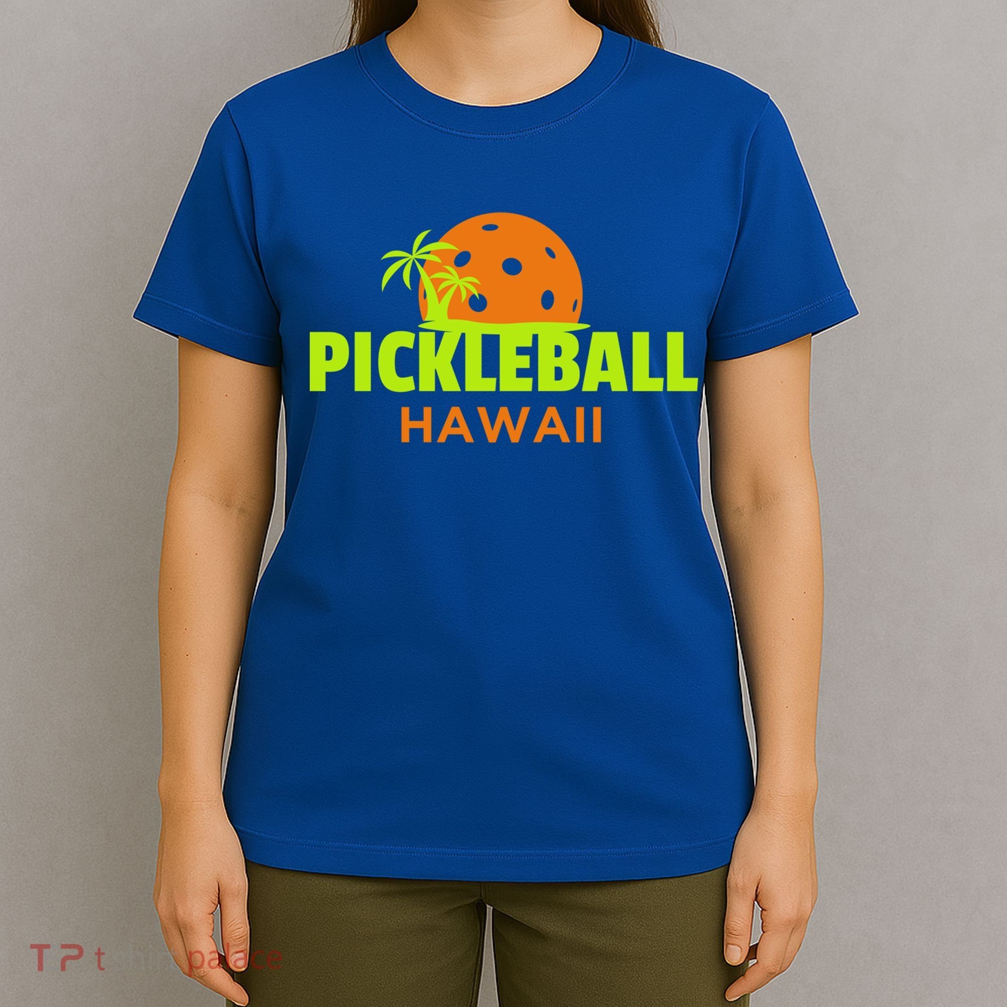 Pickleball Hawaii Palm Tree Gift T-Shirt