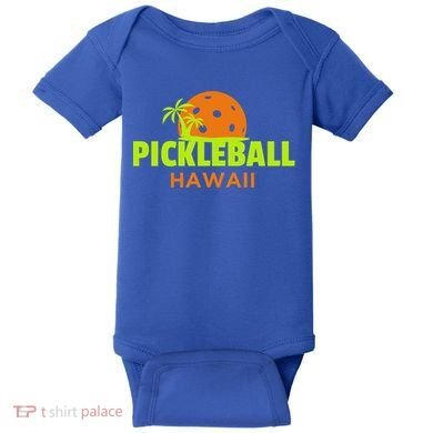 Pickleball Hawaii Palm Tree Gift Baby Bodysuit