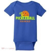 Pickleball Hawaii Palm Tree Gift Baby Bodysuit thumb 0