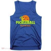 Pickleball Hawaii Palm Tree Gift Tank Top thumb 0