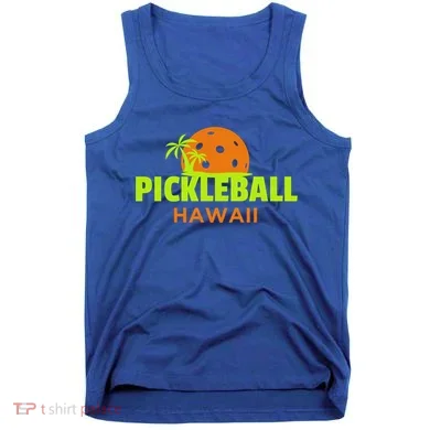Pickleball Hawaii Palm Tree Gift Tank Top