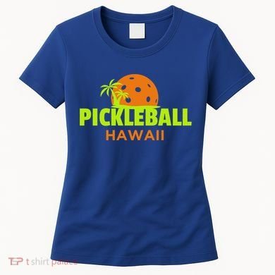 Pickleball Hawaii Palm Tree Gift Women's T-Shirt