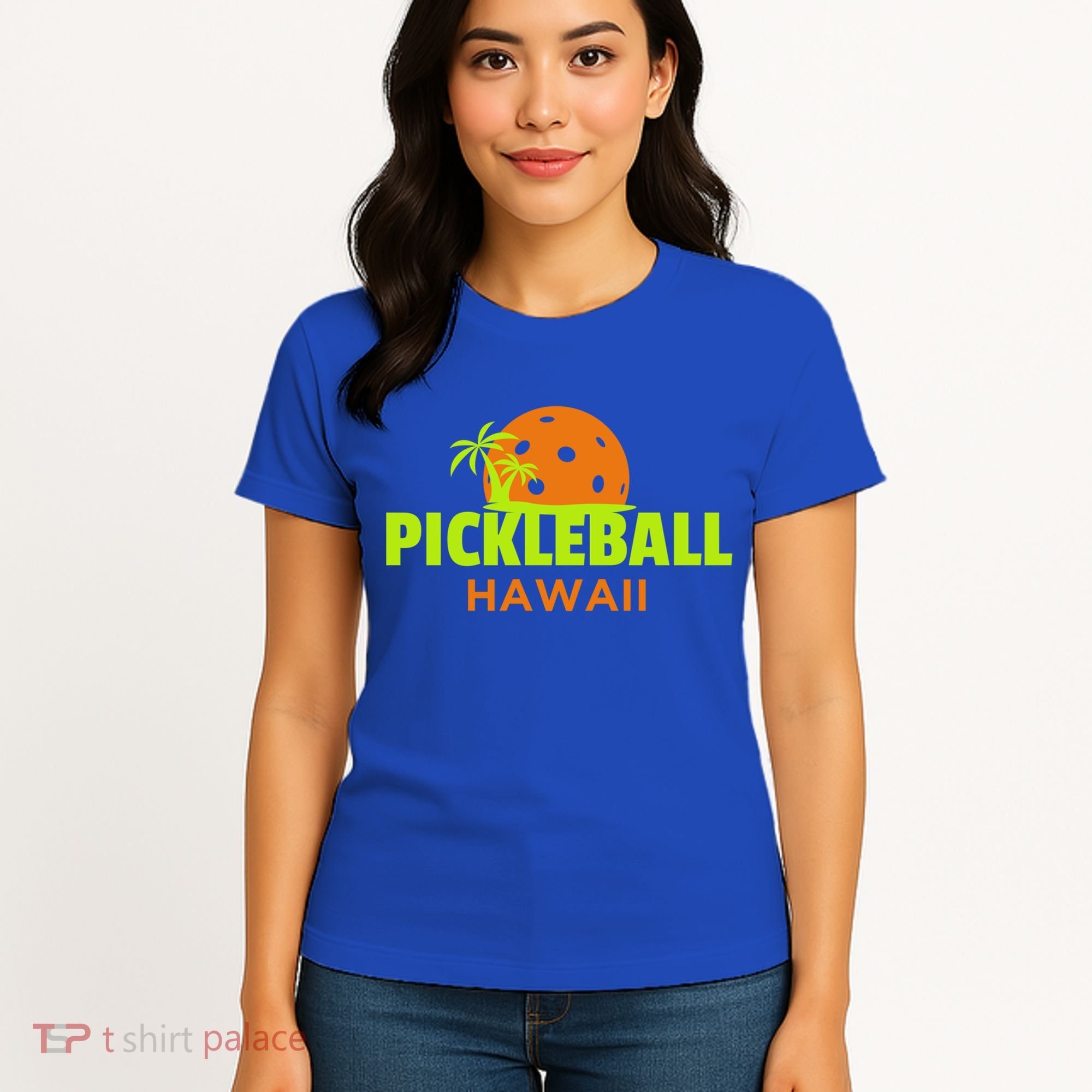 Pickleball Hawaii Palm Tree Gift Women's T-Shirt