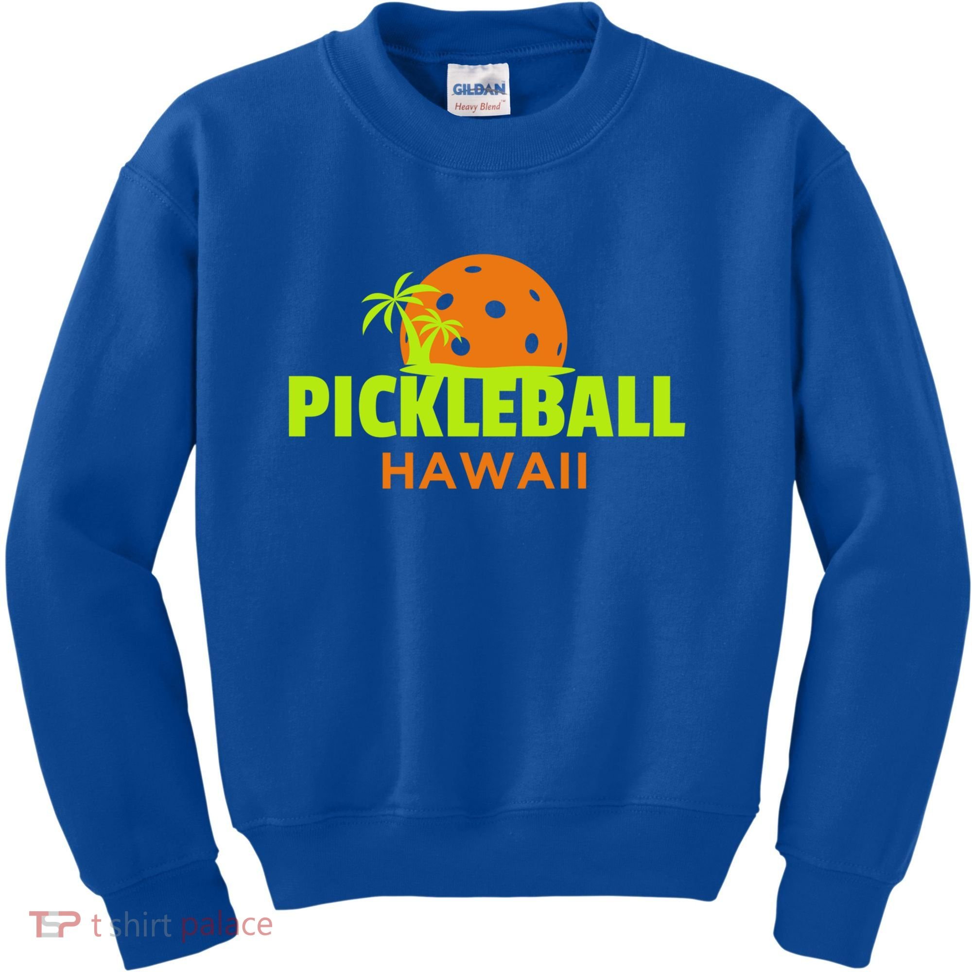 Pickleball Hawaii Palm Tree Gift Kids Sweatshirt