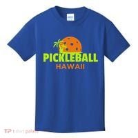 Pickleball Hawaii Palm Tree Gift Kids T-Shirt thumb 0