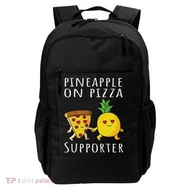 Pizza Hawaii Pineapple Food Pineapple On Pizza Supporter Backpack