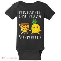 Pizza Hawaii Pineapple Food Pineapple On Pizza Supporter Baby Bodysuit thumb 0
