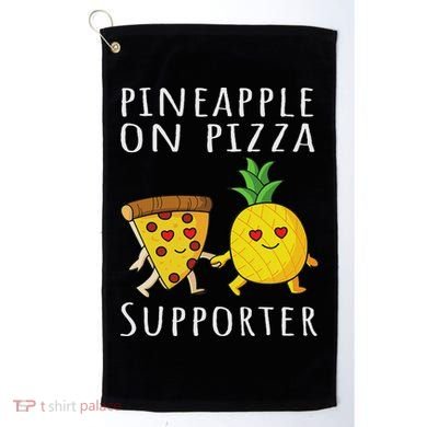 Pizza Hawaii Pineapple Food Pineapple On Pizza Supporter Golf Towel
