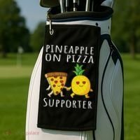 Pizza Hawaii Pineapple Food Pineapple On Pizza Supporter Golf Towel thumb 2