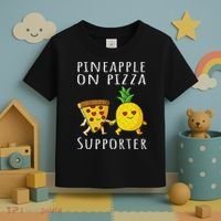 Pizza Hawaii Pineapple Food Pineapple On Pizza Supporter Toddler T-Shirt thumb 3