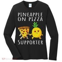 Pizza Hawaii Pineapple Food Pineapple On Pizza Supporter Women's Long Sleeve Shirt thumb 0