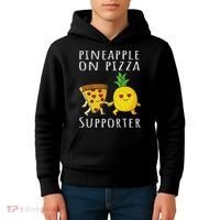 Pizza Hawaii Pineapple Food Pineapple On Pizza Supporter Kids Hoodie thumb 4