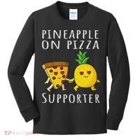 Pizza Hawaii Pineapple Food Pineapple On Pizza Supporter Kids Long Sleeve Shirt thumb 0
