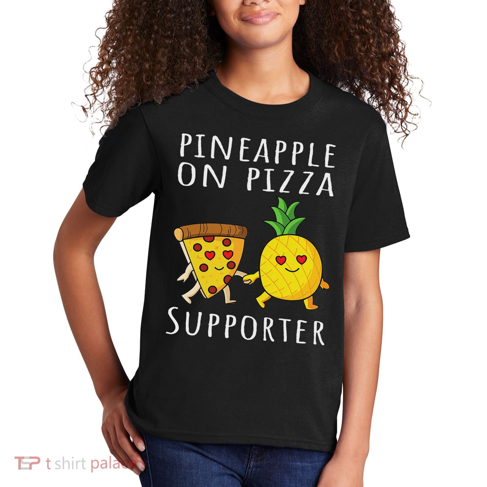 Pizza Hawaii Pineapple Food Pineapple On Pizza Supporter Kids T-Shirt