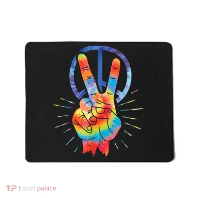 Peace Hand Peace Sign Tie Dye Mousepad