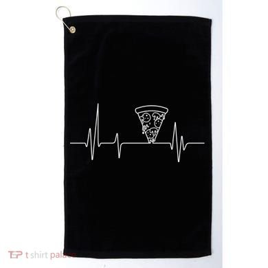 Pizza Heartbeat Golf Towel