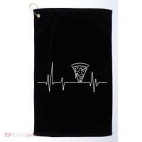 Pizza Heartbeat Golf Towel thumb 0