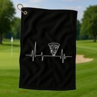 Pizza Heartbeat Golf Towel thumb 1