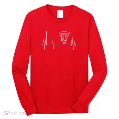 Pizza Heartbeat Long Sleeve Shirt