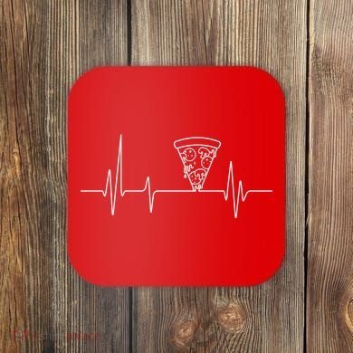 Pizza Heartbeat Coaster