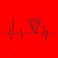 Pizza Heartbeat Santa Hat thumb 1