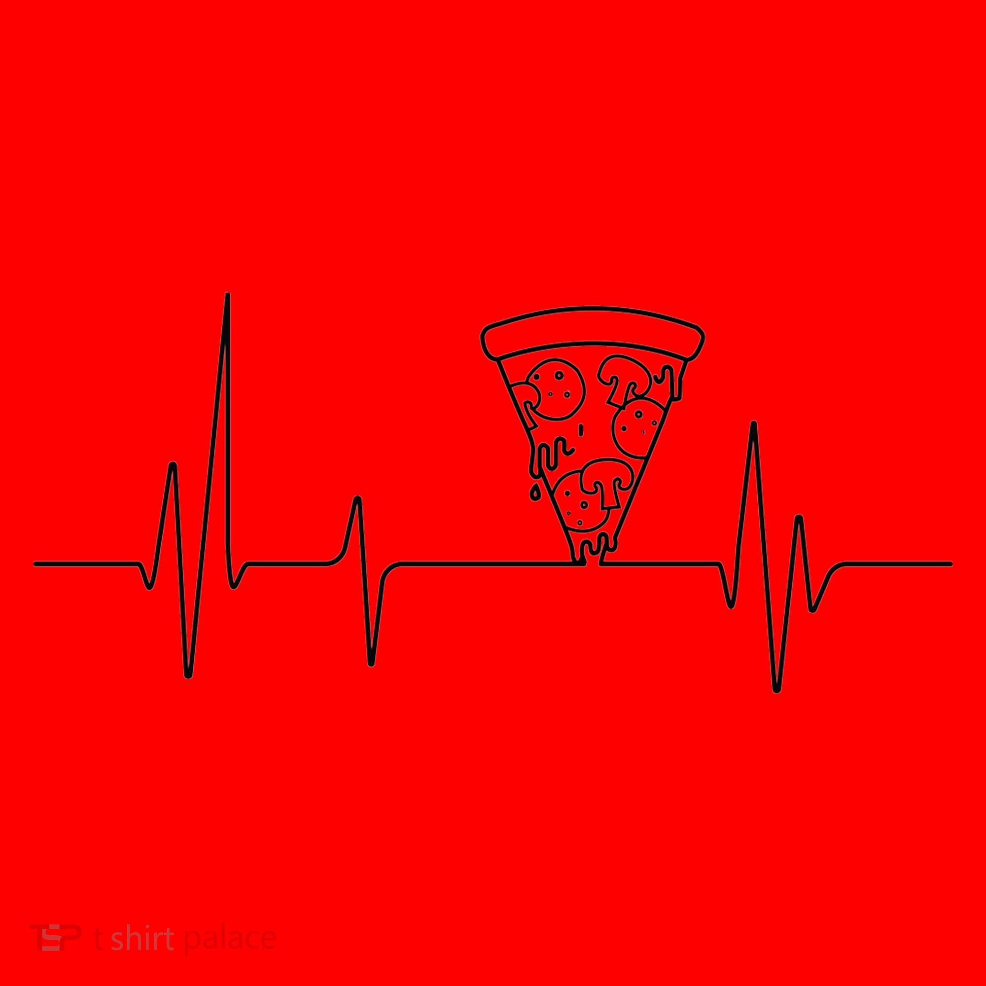 Pizza Heartbeat Santa Hat