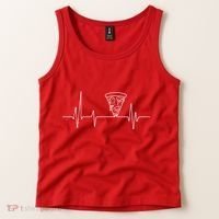 Pizza Heartbeat Tank Top thumb 2