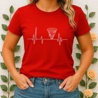 Pizza Heartbeat Women's T-Shirt thumb 2
