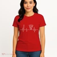 Pizza Heartbeat Women's T-Shirt thumb 4