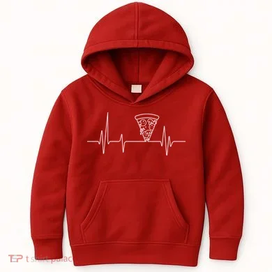 Pizza Heartbeat Kids Hoodie