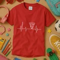 Pizza Heartbeat Kids T-Shirt thumb 3