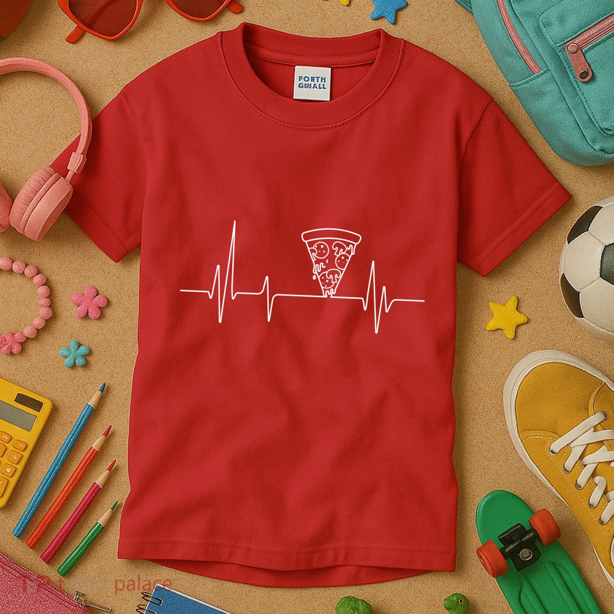 Pizza Heartbeat Kids T-Shirt