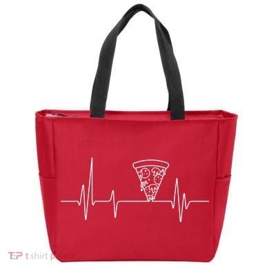 Pizza Heartbeat Tote Bag