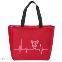 Pizza Heartbeat Tote Bag thumb 0