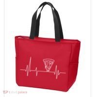 Pizza Heartbeat Tote Bag thumb 3
