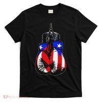 Proud Heritage Puerto Rico Flag Boxing Gloves T-Shirt thumb 0