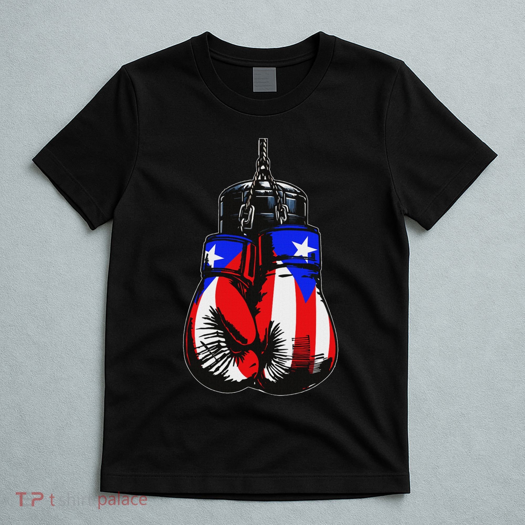 Proud Heritage Puerto Rico Flag Boxing Gloves T-Shirt