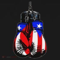 Proud Heritage Puerto Rico Flag Boxing Gloves T-Shirt thumb 7