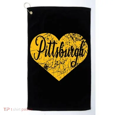 Pittsburgh Heart Golf Towel